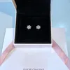 Romantic Snowflake Earrings Luxury Designer 925 Sterling Silver CZ Diamonds Suitable for Pandora Original Box Set Girls Elegant Earrings