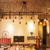 Mordern Nordic Retro Edison Ampul Işık Avize Vintage Loft Antik Ayarlanabilir DIY Sanat Örümcek Tavan Lambası Fikstür Işık