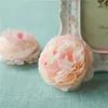 8 cm Artificial Rose Silk Peônia Heads Flower Acessórios de Parede DIY Loja de Simulação de Janela Flores Falso Decoração de Casamento100pcs / loGB221