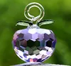 Christmas Decorations 40mm Year Chirstmas Tree Hanging Cut Crystal Glass Apple Ornaments Decoration 2021 Navidad Curtains Home Natal