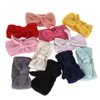 Infante bonito do bebê Headbands miúdos criança meninas Coelho de coelho malha Bow Headband Faixa de Cabelo Acessórios de cabelo Headwear Envoltório principal Turban Quente