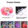 1 -10 m couronne de roses LED cordes série lumière nuit décoration guirlandes lumineuses pour mariage décorations de fête de Noël alimentation par batterie USALIGHT