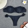 2020 vit blomma bikini kvinnlig badd svart blommig baddräkt sexig brasiliansk baddräkt push up simning kvinnor badkläder