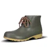 Best 2019 Men Rain Boots Low Labor Insurance Miner Shoes No-Brand Design Steel Toe Cap Black Yellow Pink Red Purple Dark Green 38-44