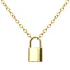 Mode serrure pendentifs colliers pour femmes or clé coeur multicouche collier collier steampunk couple bijoux cadeau