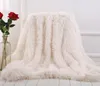 Soft Long Shaggy Fuzzy blanket Faux Fur Warm Elegant Cozy Fluffy Throw Bed Sofa Blanket Multi Color