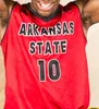 NCAA 남자 Arkansas State Basketball Jerseys Caleb Fields Jerry Johnson Malik Brevard Christian Willis Melo Eggleston Eaton Kus Red White