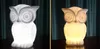 Creative Owl LED Night Light New Strange Bedroom Bedside Lamp Electronic Home Products Gift Personnalisation Lights Light294d