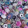 Noosa Jewelry Snaps Button Branselets Bracelets Rhinestone Kryształowe szklanki imitacja Perły Metalowe puste DIY Styl Akcesoria 18261c