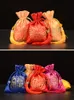 Najnowsze Chińskie Węzeł Joyous Studka Małe Wesele Prezent Torba Sznurek Christmas Favor Torby Silk Brocade Candy Bag 9x12cm 4 sztuk / partia