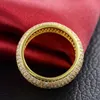 mens ring hip hop jewelry Zircon iced out stainless steel rings luxury gold plated for lover fashion Jewelry wholesale BlingBling Rings