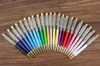 DHL Blank Bling Bling 2-in-1 Slim Crystal Diamond Ballpoint Pens glitter Stylus Touch Pen DIY pens 13 color