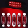 12LED Sealed Side marcador Apuramento Lamp Trailer Truck turno sinal Red Light 12V / 24V impermeável luz