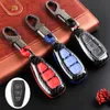 Auto accessoires Koolstofvezel Afstandsbediening Sleutelhanger Case Shell Cover voor Fords Fo-cus Fiesta Kuga C-Max204y