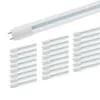 25 pés de 4 pés T8 TUBO LED, 18W = 40W Fluorescente, Tubos de LED G13 Tubos de Frosted Clear, 6000k Daylight, LED Shop Lights AC85-265V