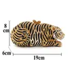 Stylish Animal Tiger Diamond Evening Bag Gold Luxury Diamante Crystal Clutch bag Wedding elegant bride Party banquet Purse Handbag