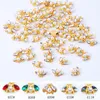 10st / lot japanska 3d Bee Nail Art Decorations DIY Crystal Glitter Nails Rhinestones Studs Sötdjur Design Alloy Naill Tillbehör