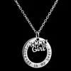 Collana con ciondolo Regalo di famiglia Collane eleganti Lettera "Forever In My Heart" Per collane a catena natalizie