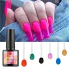 6pc/set jelly glazen gel nagellak zomer attribuut mode doorschijnende snoepkleur gel neon nagellak 8 ml