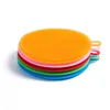 6 colors Silicone Cleaning Brush Dishwashing Sponge Multi Functional Fruit Vegetable Cutlery Kitchenware Brushes Kitchen Tools