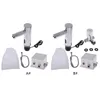 Bathroom Automatic Infrared Sensor Sink Faucet Touchless Basin Water Tap Deck Mounted