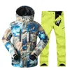 GSOU Snow Brand Ski Suit Men Ski Jacket Pants Snowboard Sets Water Proof Mountain Skiing Suit Winter Male Outdoor Sport Clothingt193523160