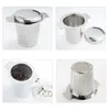 304 Roestvrij Staal Zilver Theezeefje Opvouwbare Opvouwbare Thee-ei Mand Voor Theepot Cup Theewaar QW7187