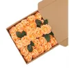 2019 Sales!!! Wholesales Free shipping 50pcs PE Foam Rose Flower Light Orange