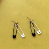 Candy Color Safety Pin Geometric Stud Earring Women Fashion Jewelry Christmas gift Cool Party Funny Earrings for girls