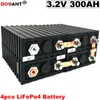 Für Elektrofahrrad Solarenergiespeicher 4S 12V 300AH LiFePo4 Lithiumbatterie Deep Cycle LiFePo4 Batterie 3,2V 300Ah Kostenloser Versand