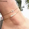 Stainless Steel Custom Name Anklet Actual Handmade Letter Chain Anklets Personalized Jewelry Ankle Bracelet With Name Cheville6362939