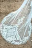 New One Layer Long Lace Bridal Veils With Comb Appliques Soft Tulle Wedding Accessories For Bride Cheap Wedding Veils Bridal Acces5150596