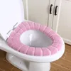 Soft Toilet Seat Cover Washable Mat for Bathroom Closestool Case Warmer Lid Accessories 122610
