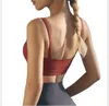 Nieuwe EuroAmerican Wind Yoga BH Dames039s Dubbele Slanke Schouderriem Fitnessvest Mooie Rug Sportondergoed8476123