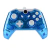 Przewodowy gamepad usb do konsoli microsoft xbox one pc windows przezroczysta powłoka ulepszenie klucza trzy tryby olśniewające diody led za darmo dhl