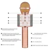 WS 858 ميكروفون لاسلكي بلوتوث USB محترف مكثف كاريوكي كاريوكي مكثف راديو ميكروفون استوديو التسجيل