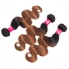 Vague de corps brésilienne Bundles de cheveux humains 1b 30 Ombre Body Wave Virgin Hair Weave Bundles gagaqueen