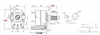 WH138 enkelvoudige driepolige potentiometer B1M B105 met schakelaar dimmer schakelaar handvat lengte 15mm