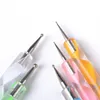 NA025 5Pcs/Set DIY Two-Way Nail Art Dotting Pen Tool Stylus Tip Dot Paint Manicure kit Marbleizing Nail Painting Drawing Tool Set