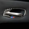 Per BMW Serie 5 E60 E61 F10 2005-17 Fibra di carbonio Car Interior Door Handle Cover Trim Porta Ciotola Adesivi Car Styling accessori