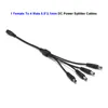 Freeshipping 100 pz striscia LED RGB 5,5 x 2,1 mm DC da 1 a 2 3 4 5 cavo splitter di alimentazione a 6 vie CCTV cavo di prolunga connettore jack femmina-maschio