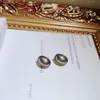 Ny Ins Fashion Hot Style Classic Designer Luxury Pearl Stud Örhängen för Kvinna Tjejer S925 Silver Vit Guldgrå