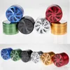 NEW Top transparent sunroof Petals Tobacco Smoking Herb Grinder 63mm Aluminium Alloy wheel Cigarette Herbal Crusher 4 Parts