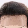 Perruque de cheveux synthetiques moyen brun devant la partie libre X-tress Ombre couleur perruque frontale de dentelle droite avec des cheveux de bb pour les femmes Y190717