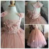 Flower Girls' Dresses Baby Infant Toddler Baptism Clothes With Tutu Ball Gowns Birthday Party Tailor Made
