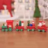 Weihnachtsdekorationen, 1 Stück, niedliche Holzeisenbahn, Ornament, Dekoration, Geschenk1