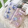 Butterfly Candy Color Glitter Telefon Case Dla iPhone 11 Pro Max XR XS Max 7 8 Plus X Soft TPU Hard PC Powrót