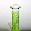 Red Tree Thick Glass Beaker Water Bong Hookahs for Smoking with Dome and Nail Functional Real Images Big Pipes