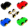 Livraison gratuite 5 couleurs (choisissez une couleur) Kits de châssis de voiture robot intelligent 4WD pour vitesse