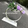 Novo estilo de castiçais de ouro castiçal de metal vaso de flores peça central de mesa para eventos cremalheira de flores estrada chumbo decoração de casamento senyu0173